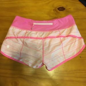 EUC lululemon Run: Speed shorts